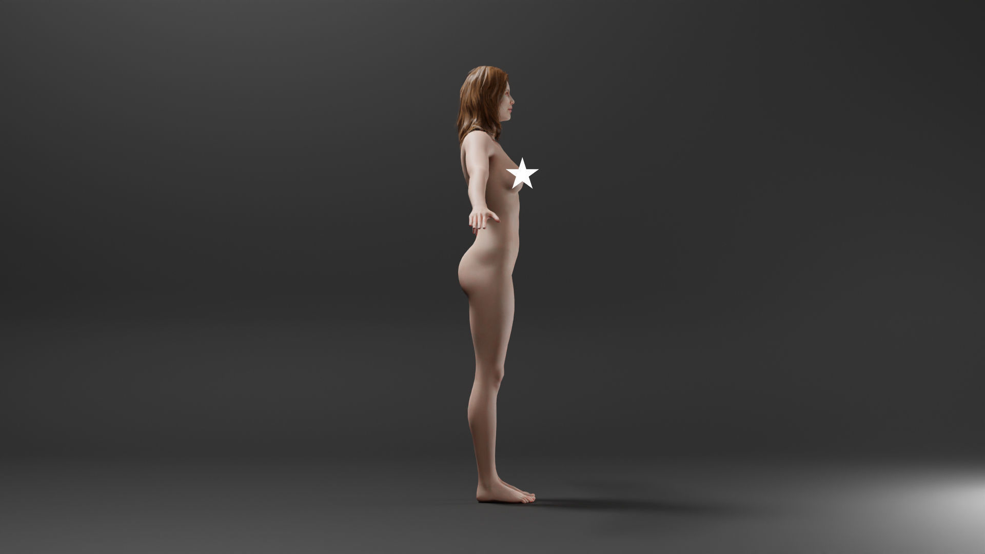 Realistic Female Character - Sassy 3D model_2
