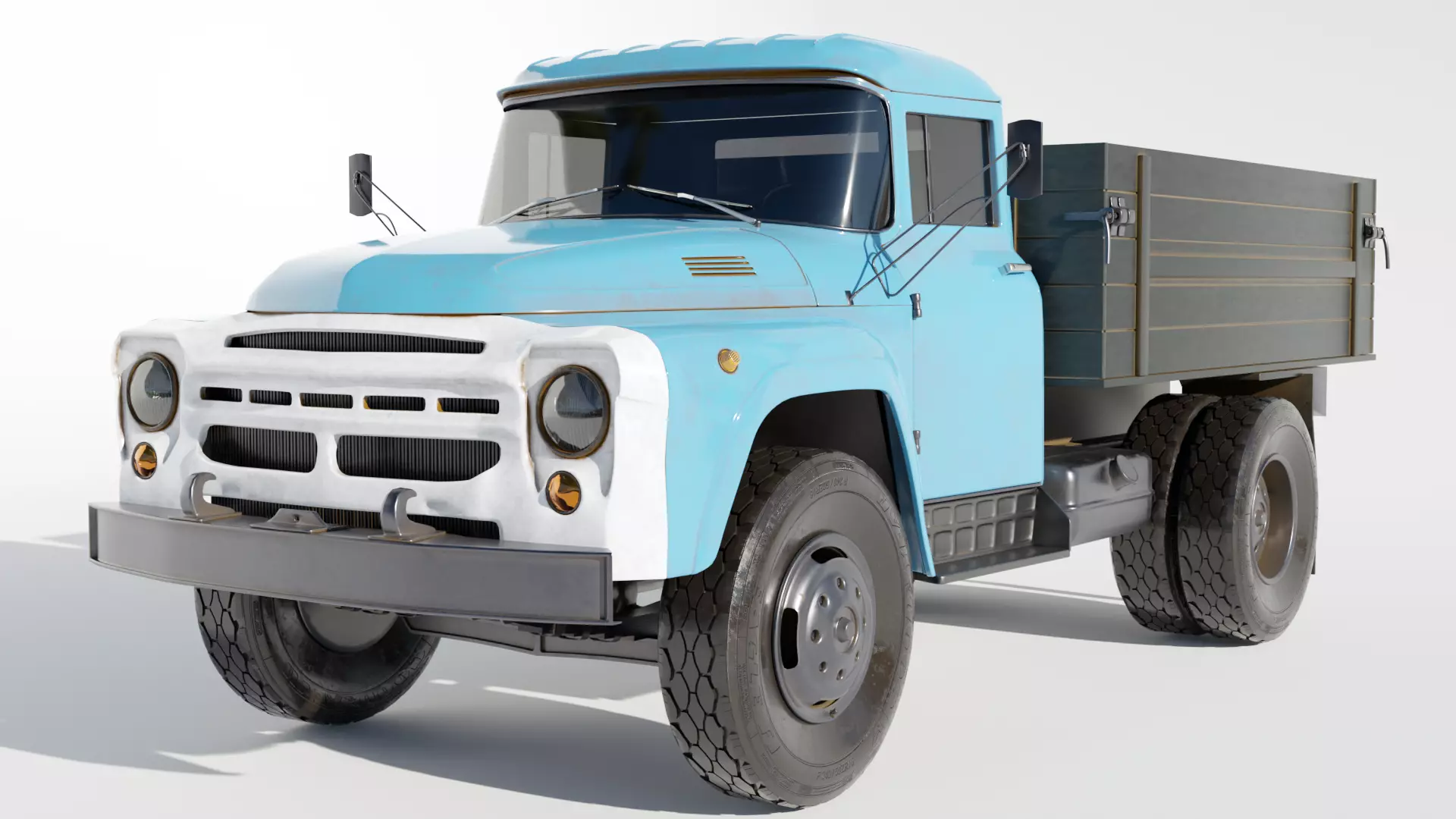 3D model of ZIL 130 truck 3D model