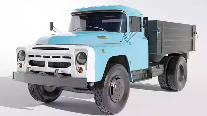 3D model of ZIL 130 truck