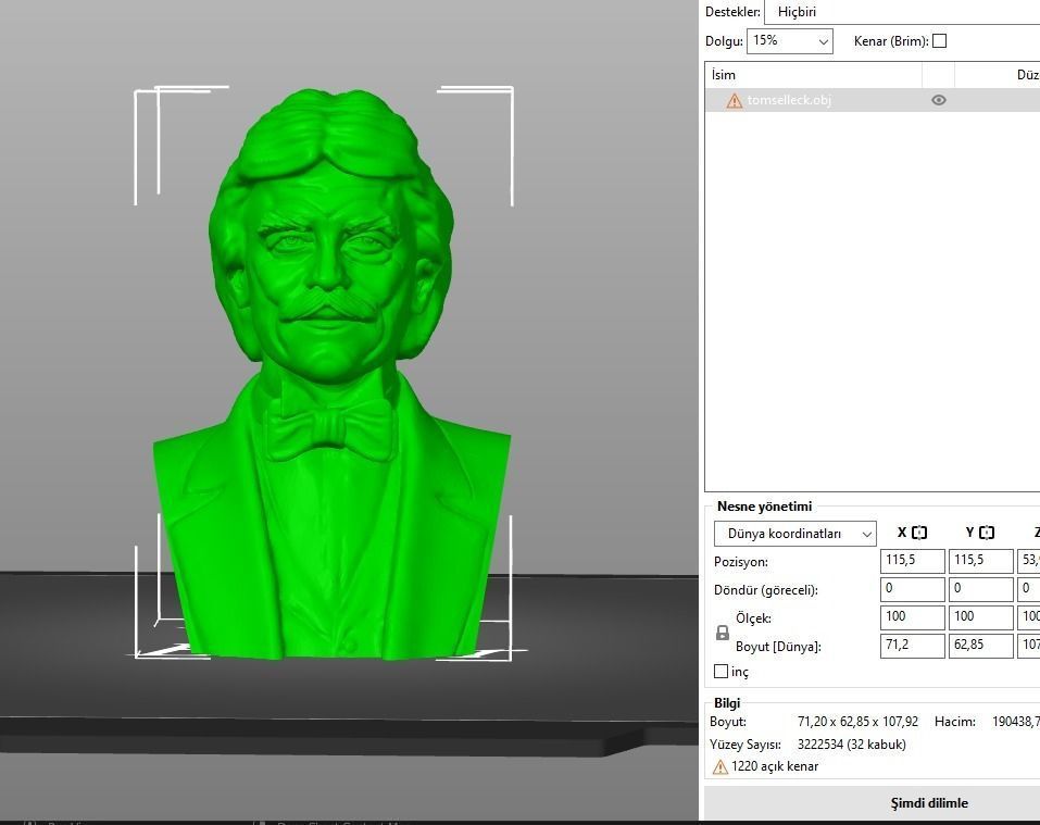 Tom Selleck 3D print model_3