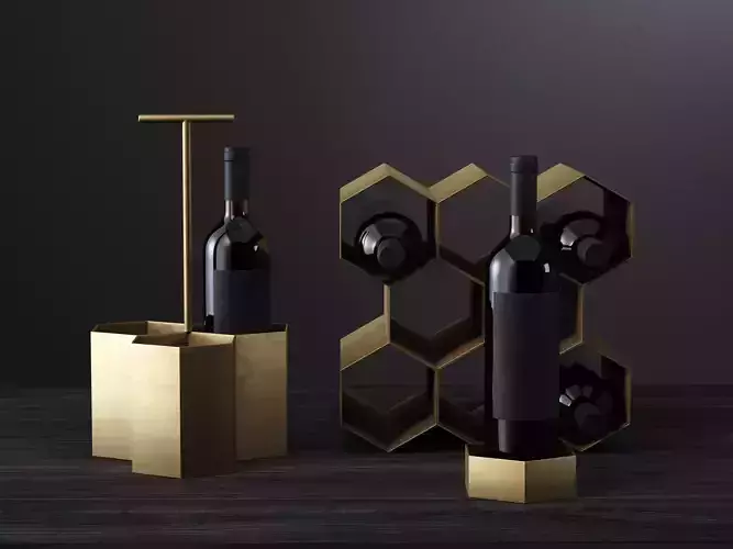 Lambeth Wine Caddy and Rack