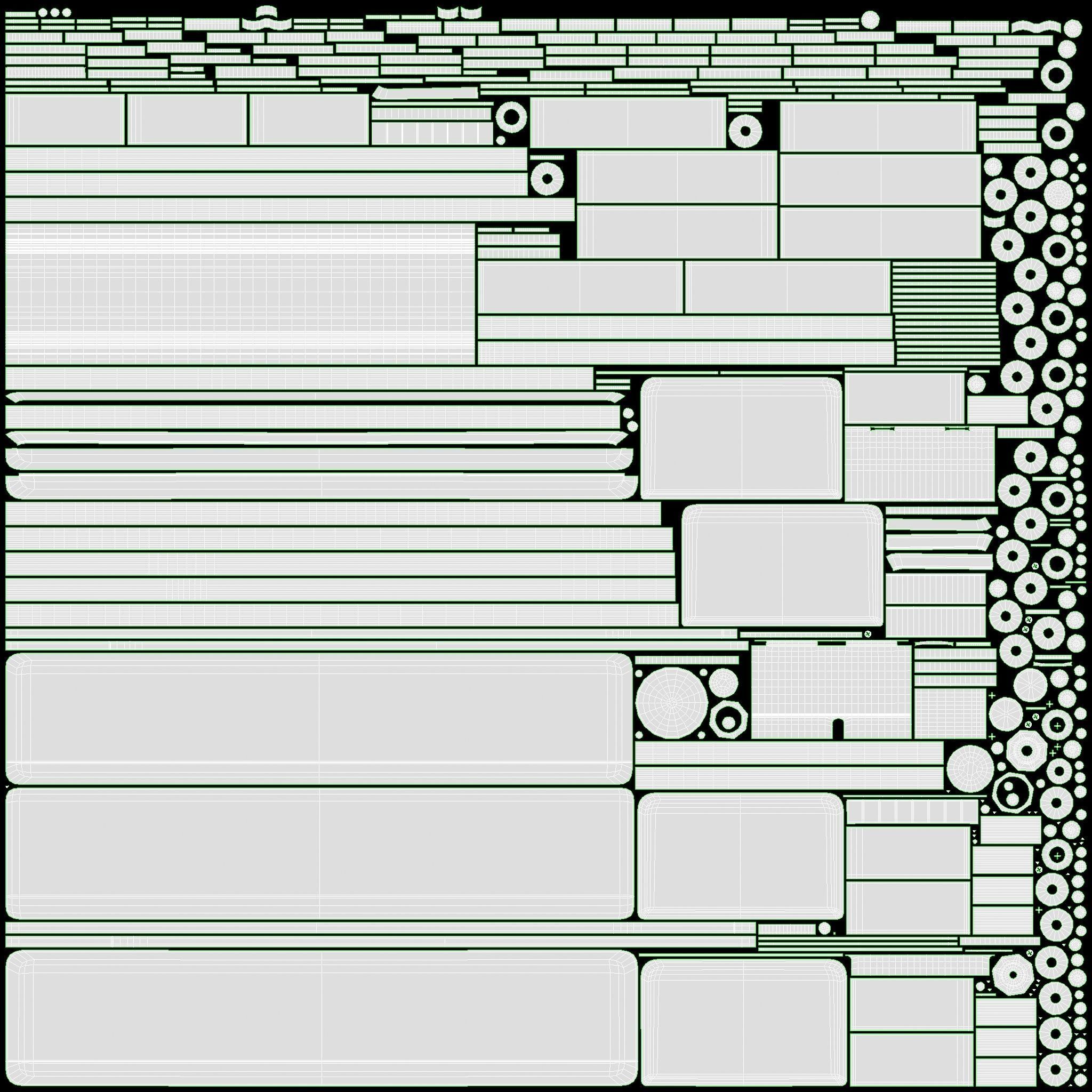 Single axle car trailer with extra walls cover high frame 3D model_24