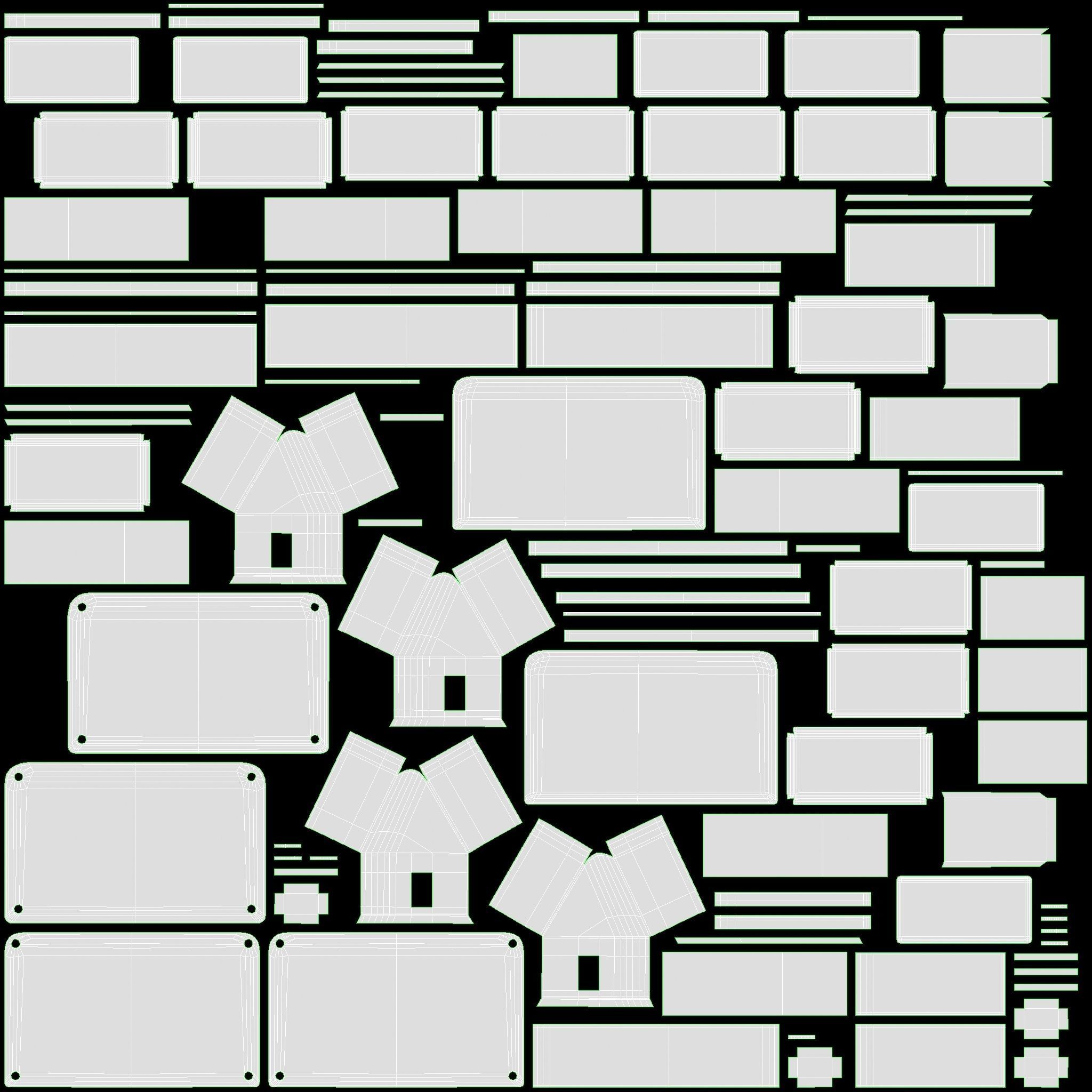 Single axle car trailer with extra walls cover high frame 3D model_25