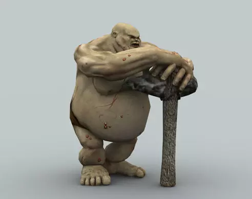 OGRE GAME READY ANIMATED MODEL Low-poly 3D model_0