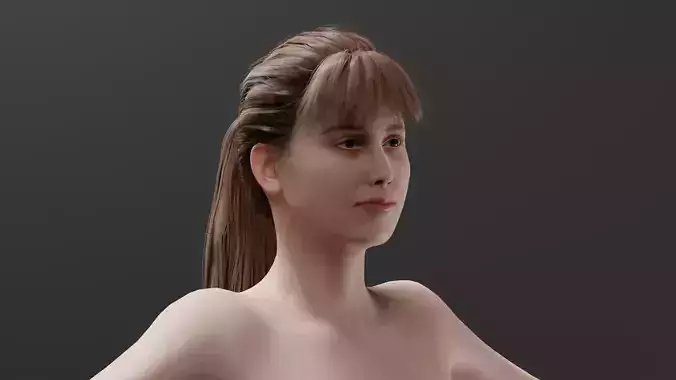 Realistic Female Character - Tammy-Lee 3D model