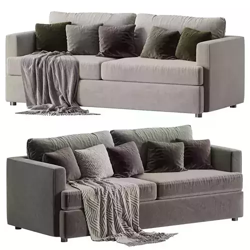 Lounge Sofa by crateandbarrel  set 2 3D model