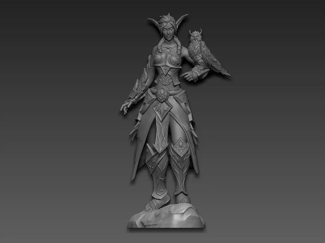 Tyranda WarCraft 3D print model
