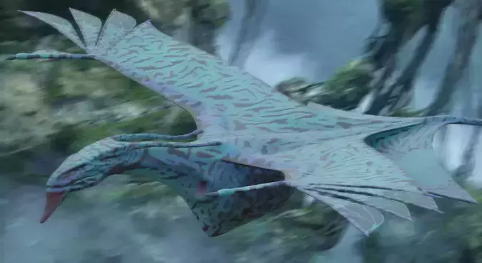 Banshee Ikran from Avatar Low-poly 3D model