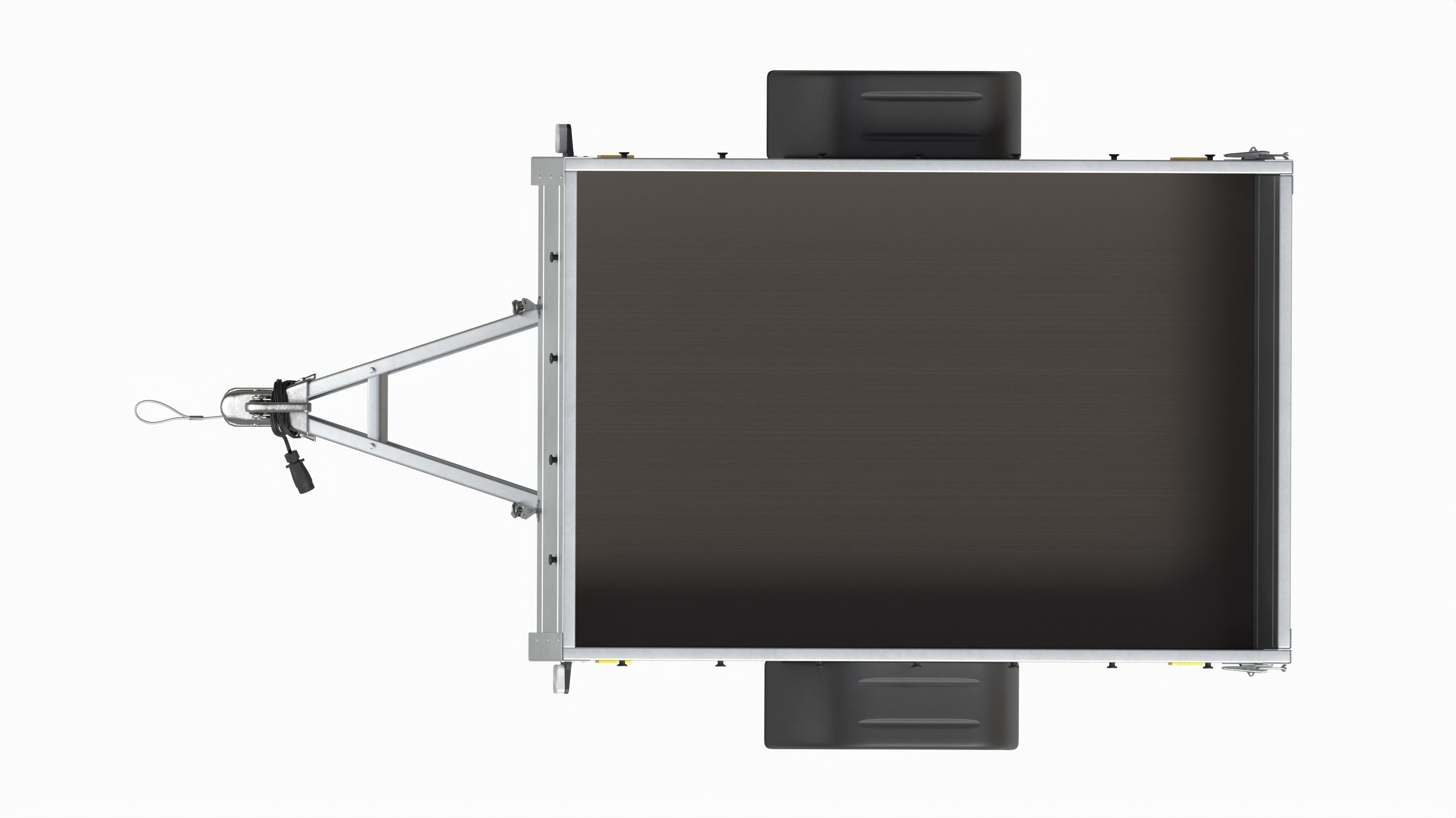 Single axle car trailer 3D model_11