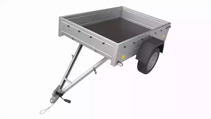 Single axle car trailer