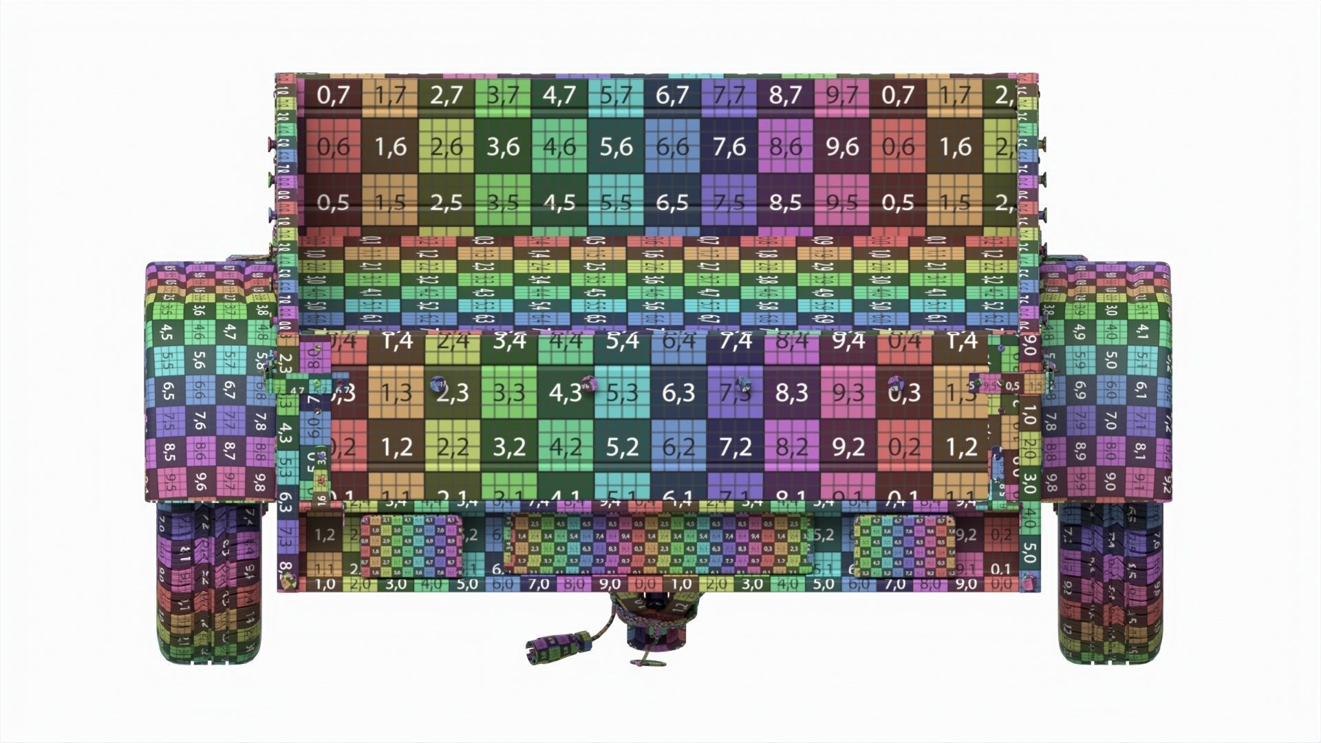 Single axle car trailer 3D model_21