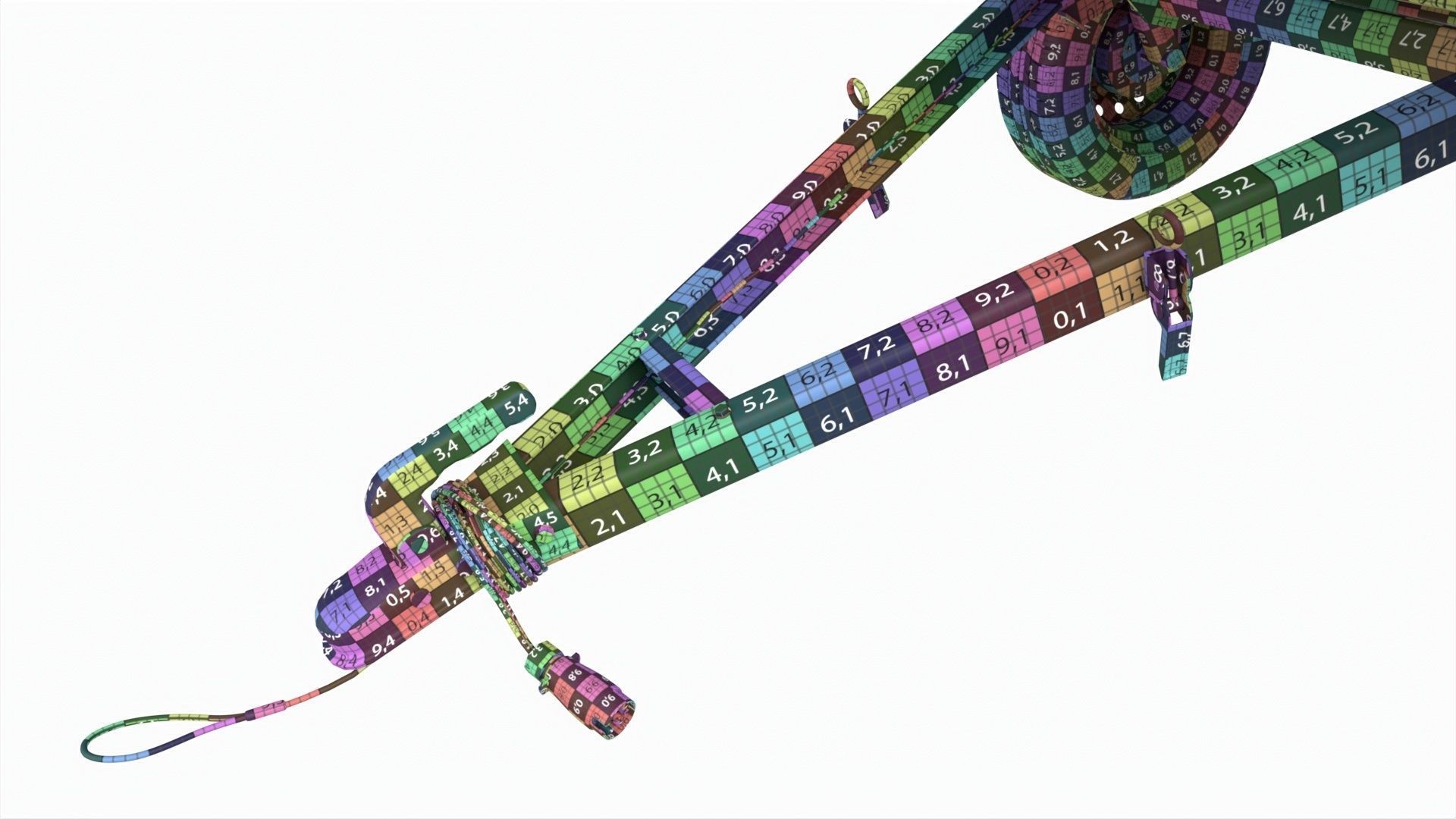 Single axle car trailer 3D model_20