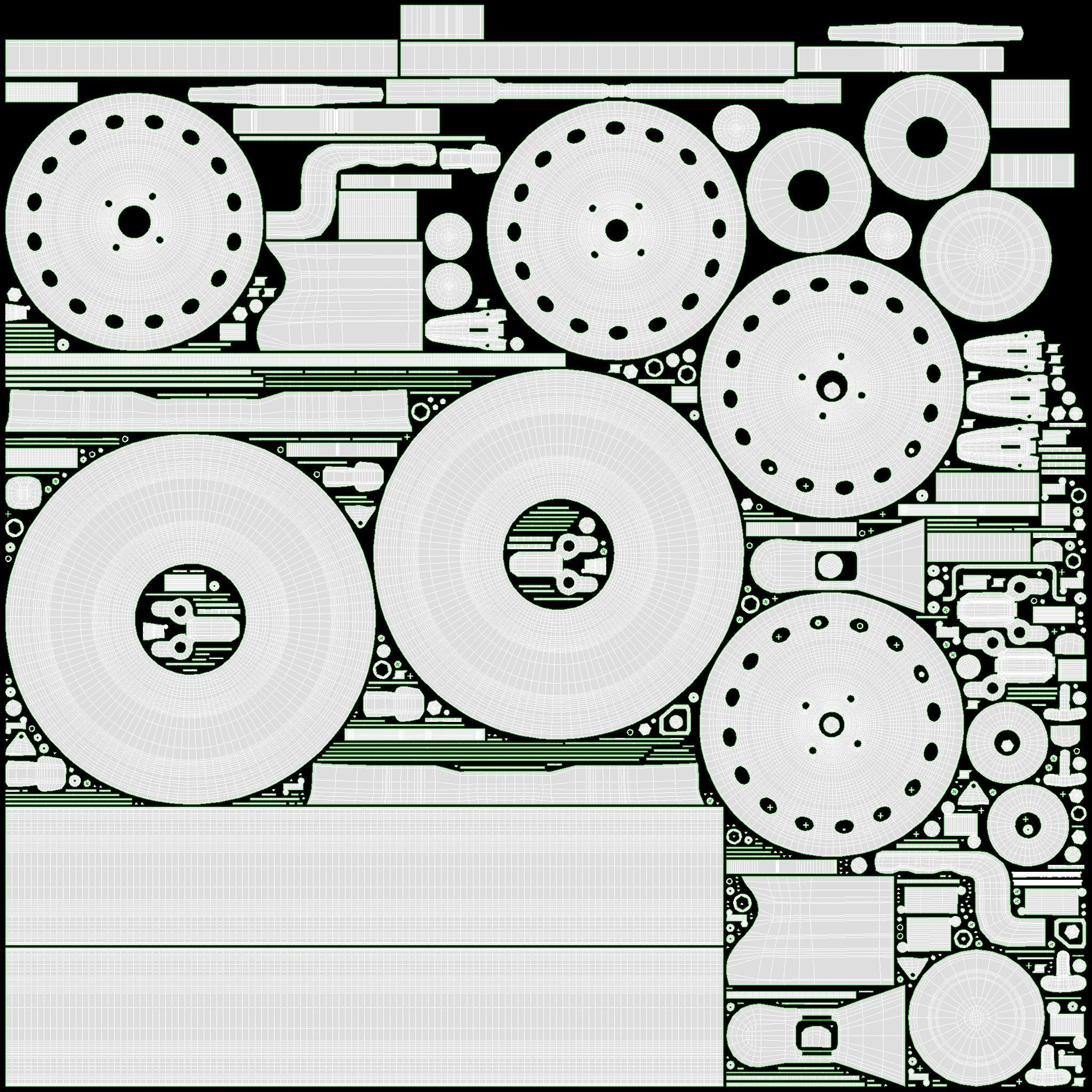 Single axle car trailer 3D model_25