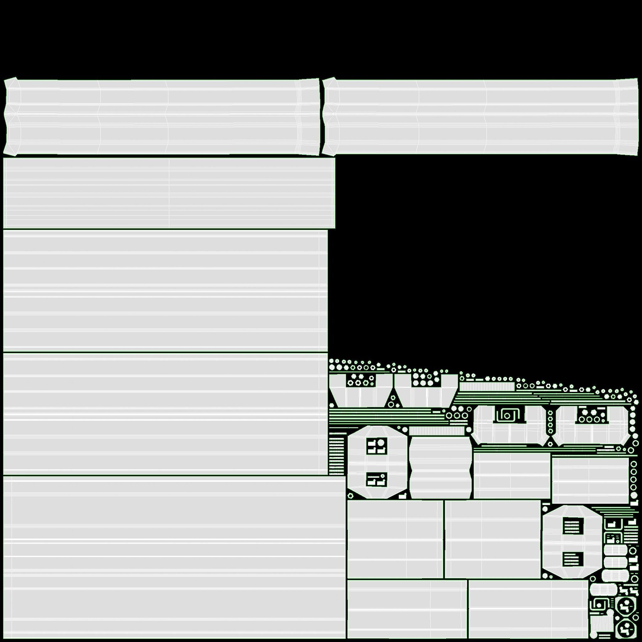 Single axle car trailer 3D model_23