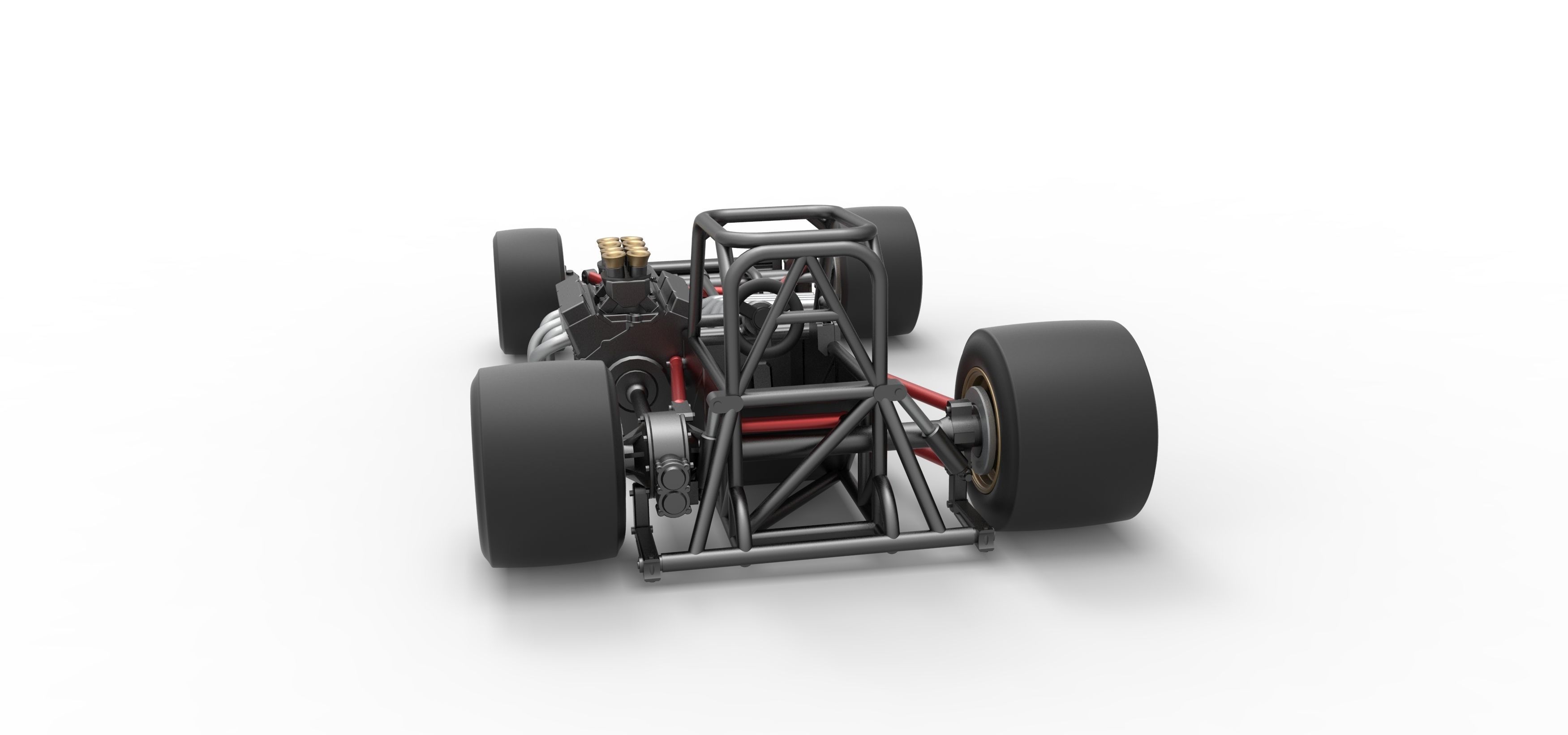 Supermodified front engine race car Base Scale 1 to 25 3D print model_14