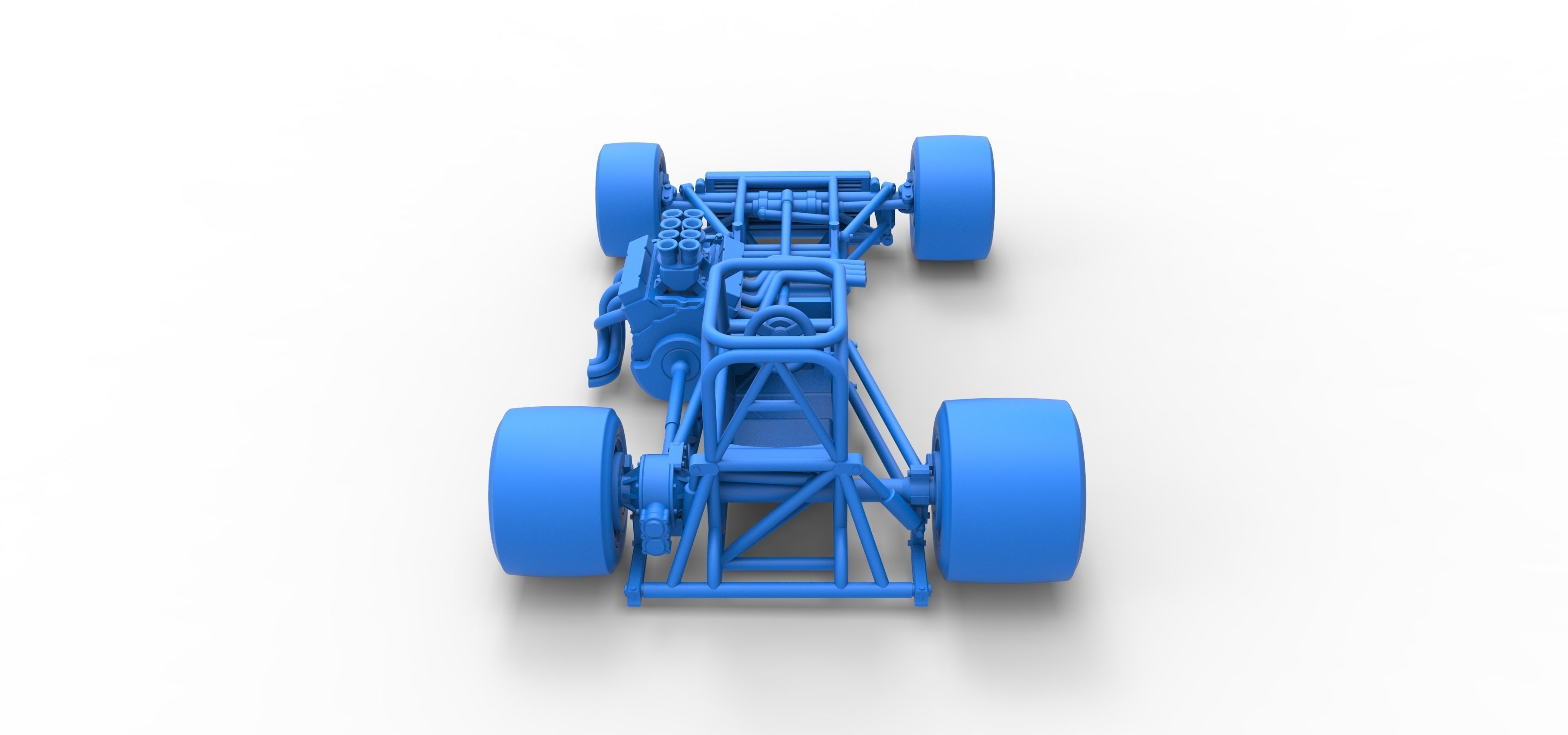 Supermodified front engine race car Base Scale 1 to 25 3D print model_42