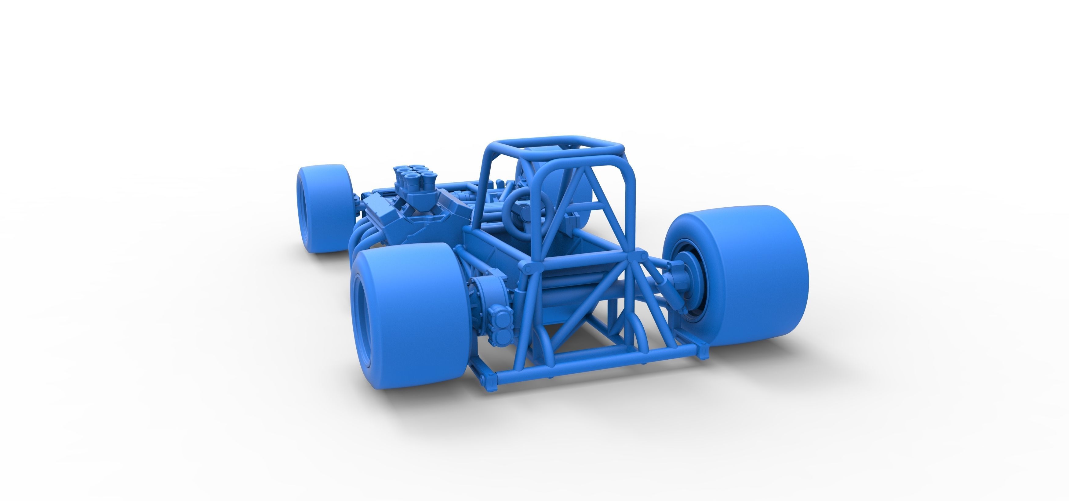 Supermodified front engine race car Base Scale 1 to 25 3D print model_39