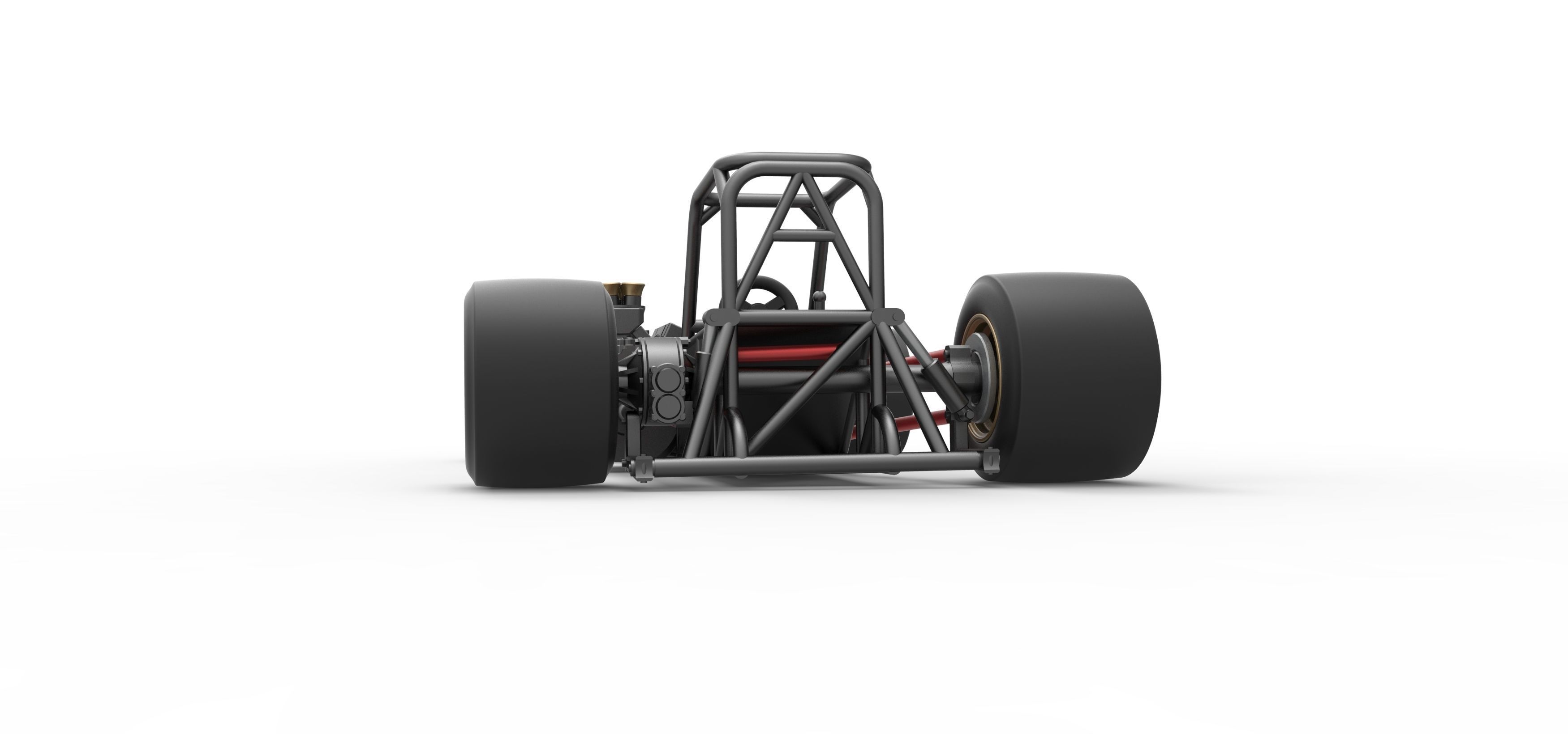 Supermodified front engine race car Base Scale 1 to 25 3D print model_15