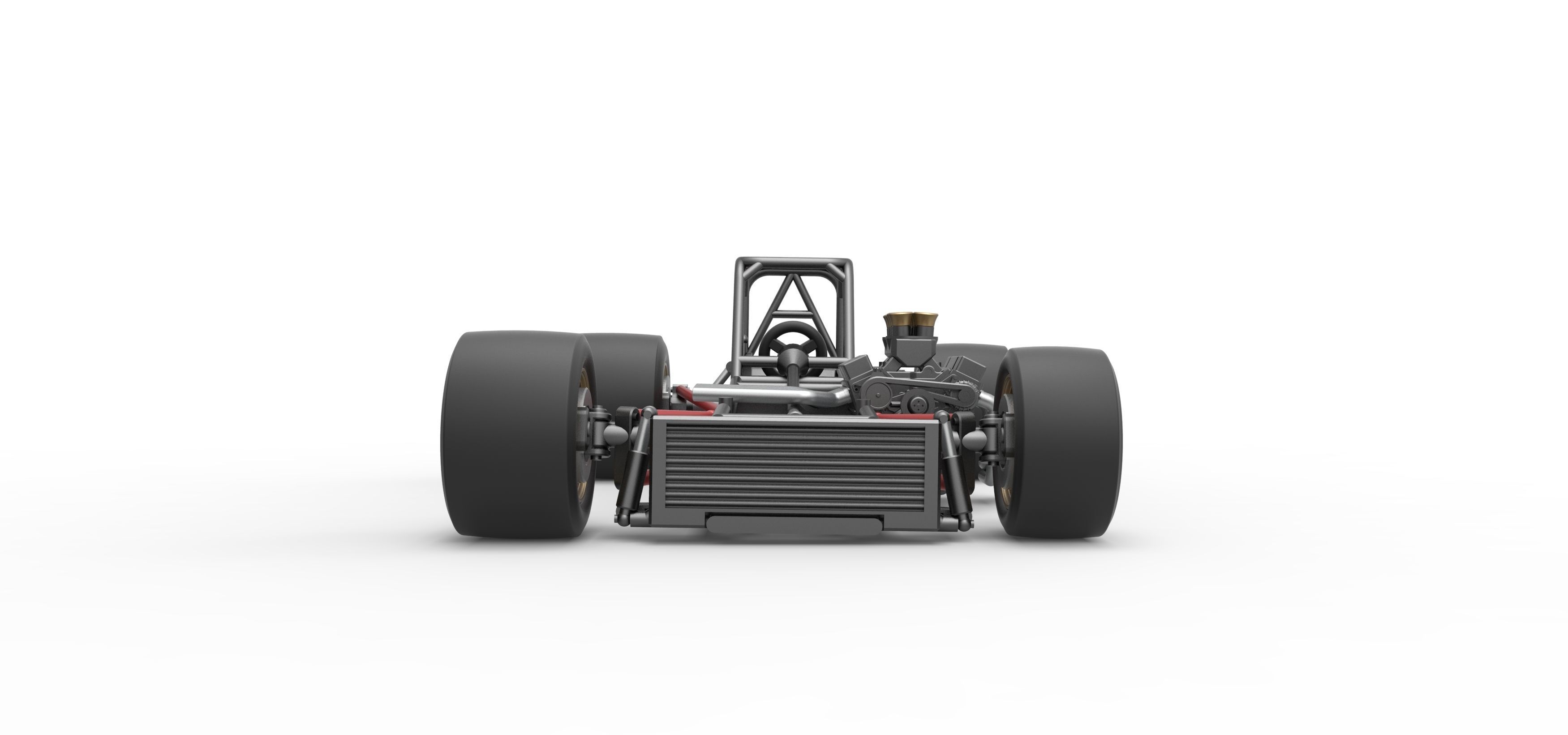 Supermodified front engine race car Base Scale 1 to 25 3D print model_7