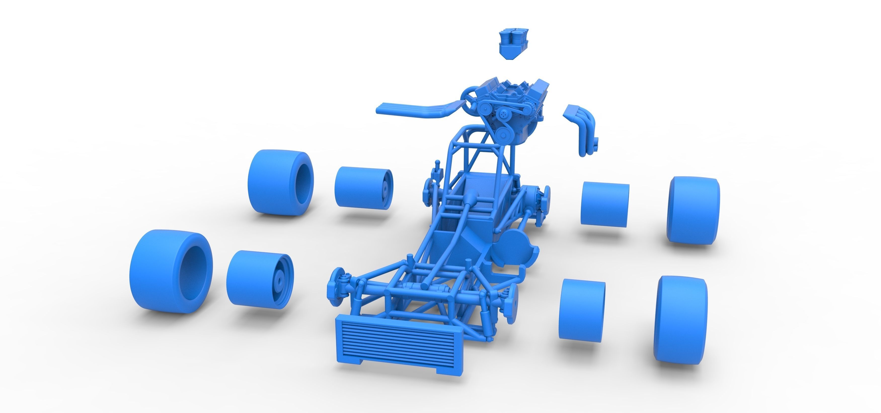 Supermodified front engine race car Base Scale 1 to 25 3D print model_54