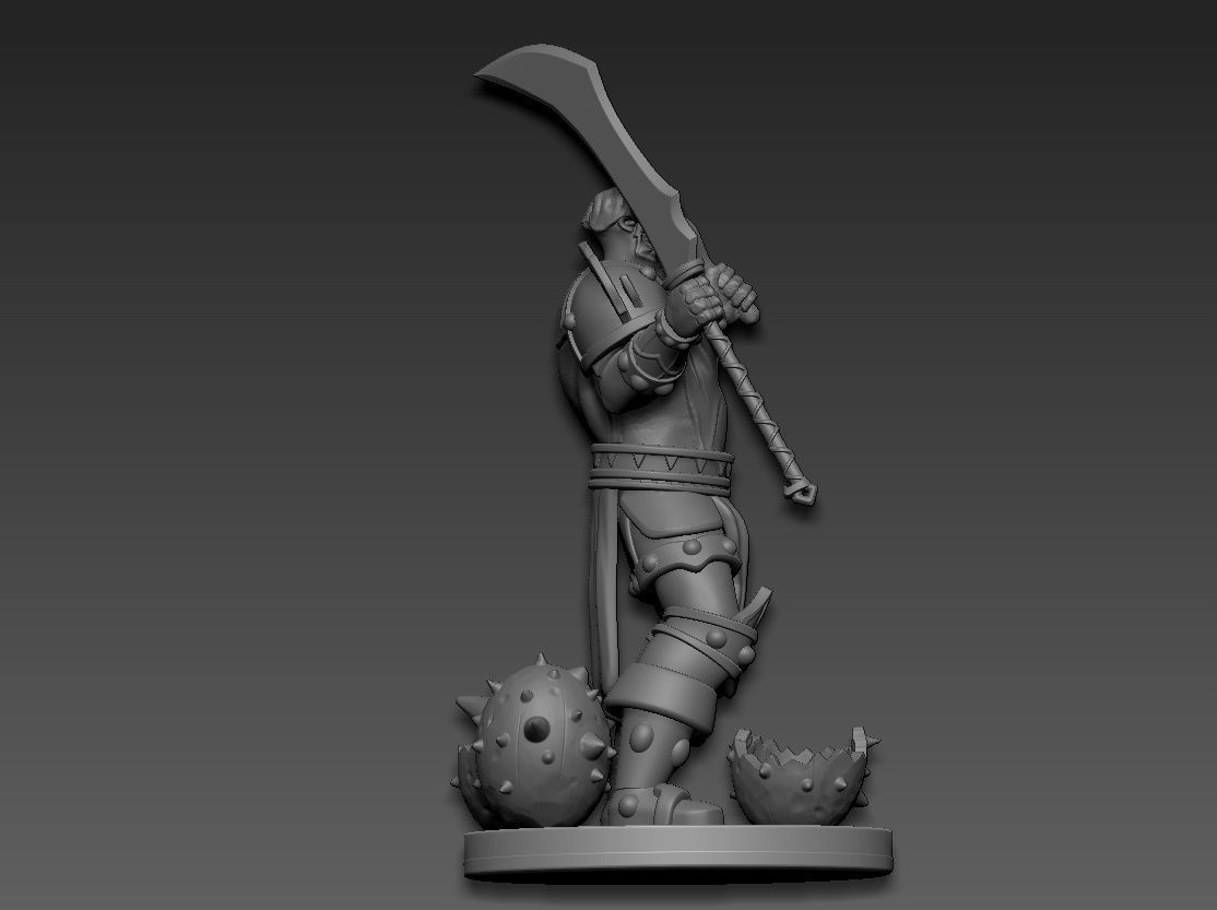 Leeroy Jenkins WarCraft 3D print model_9