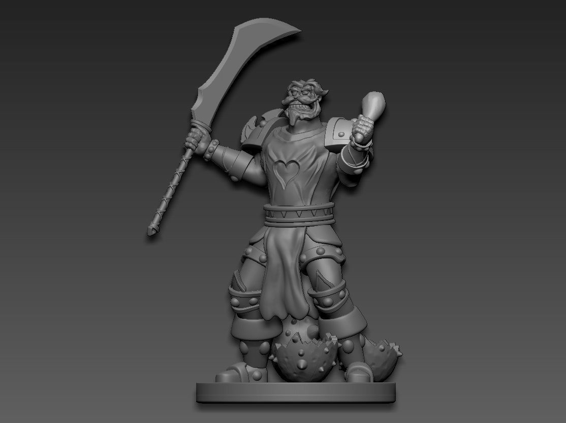Leeroy Jenkins WarCraft 3D print model_1