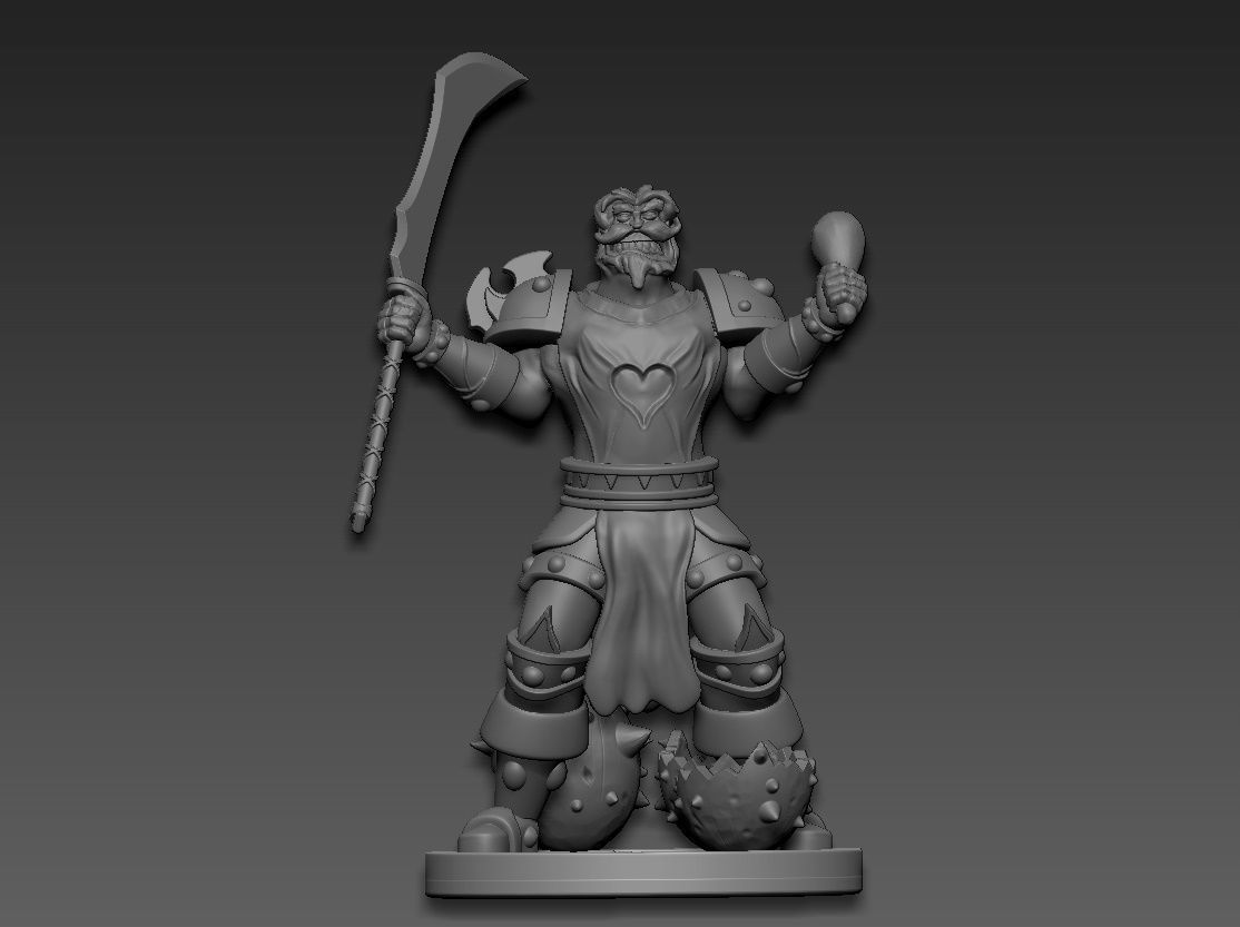 Leeroy Jenkins WarCraft 3D print model_12