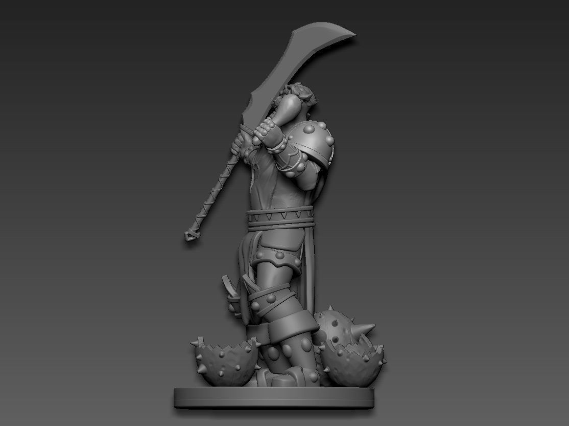 Leeroy Jenkins WarCraft 3D print model_3