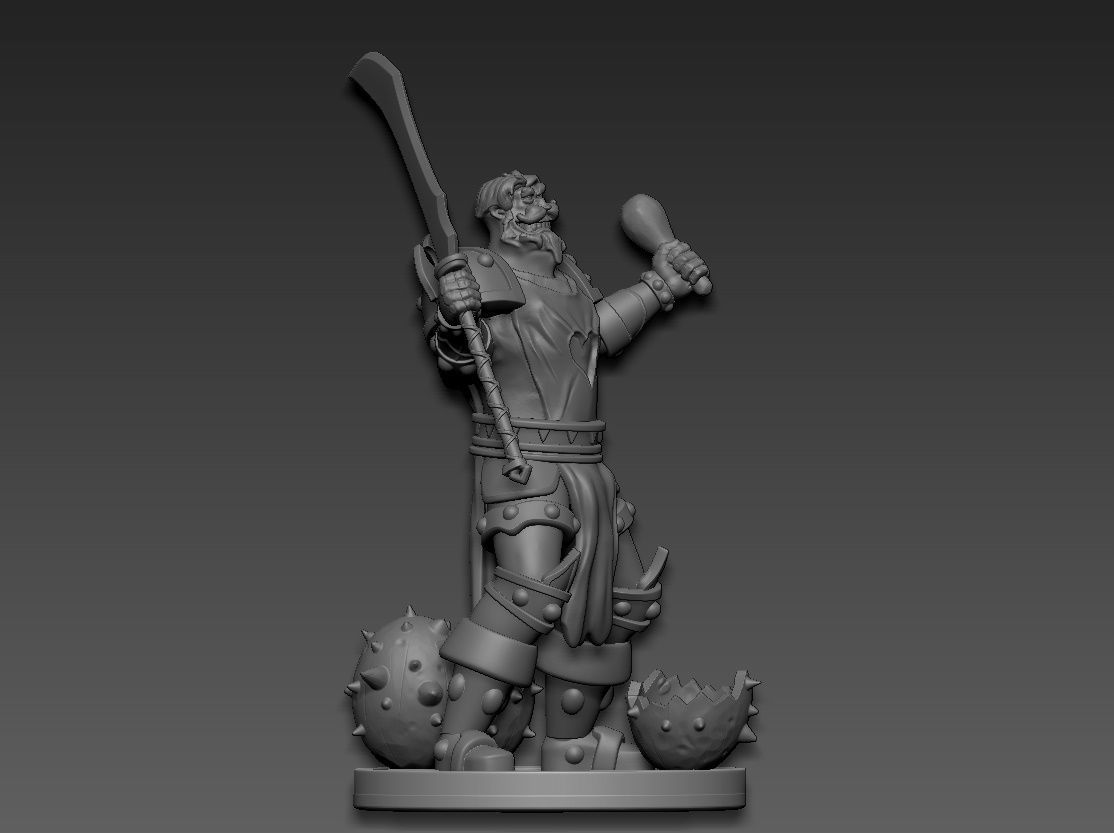 Leeroy Jenkins WarCraft 3D print model_10