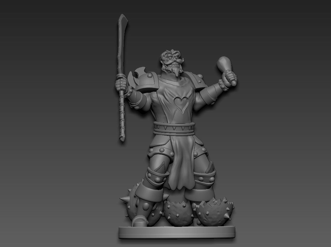 Leeroy Jenkins WarCraft 3D print model_11