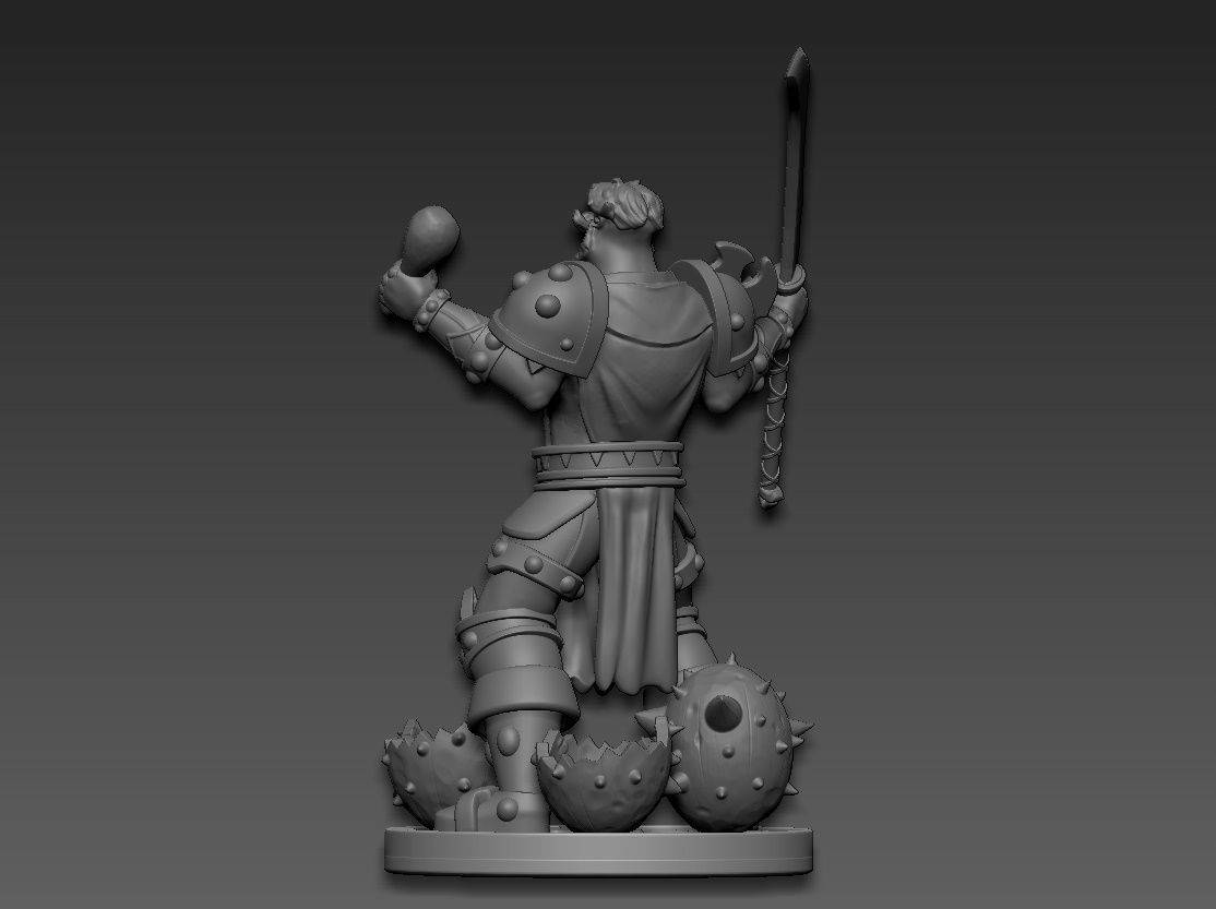 Leeroy Jenkins WarCraft 3D print model_5