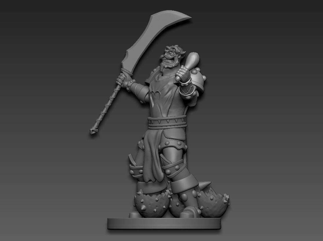 Leeroy Jenkins WarCraft 3D print model_2