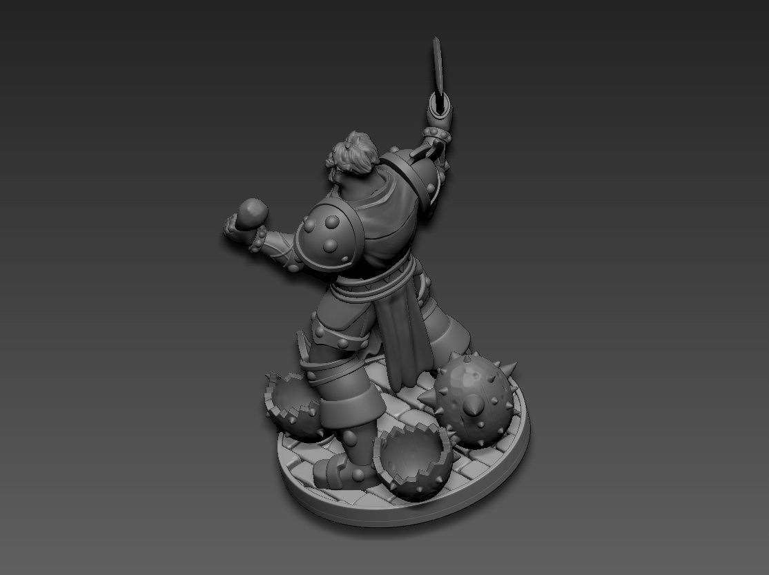 Leeroy Jenkins WarCraft 3D print model_15