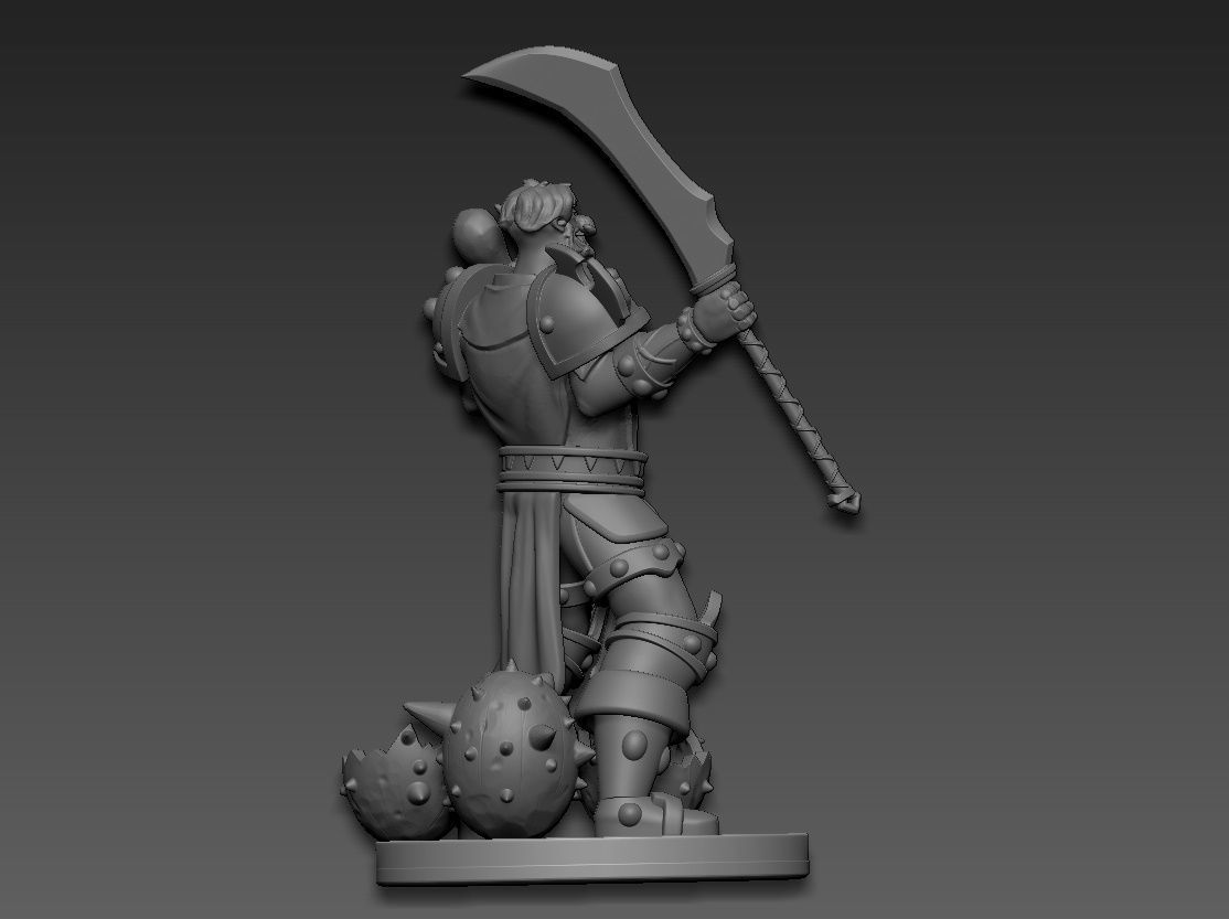 Leeroy Jenkins WarCraft 3D print model_8