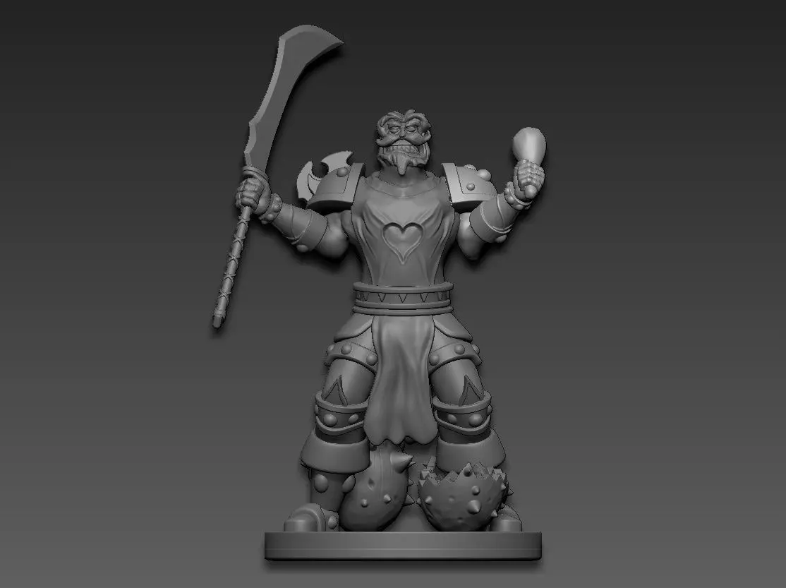Leeroy Jenkins WarCraft 3D print model_0