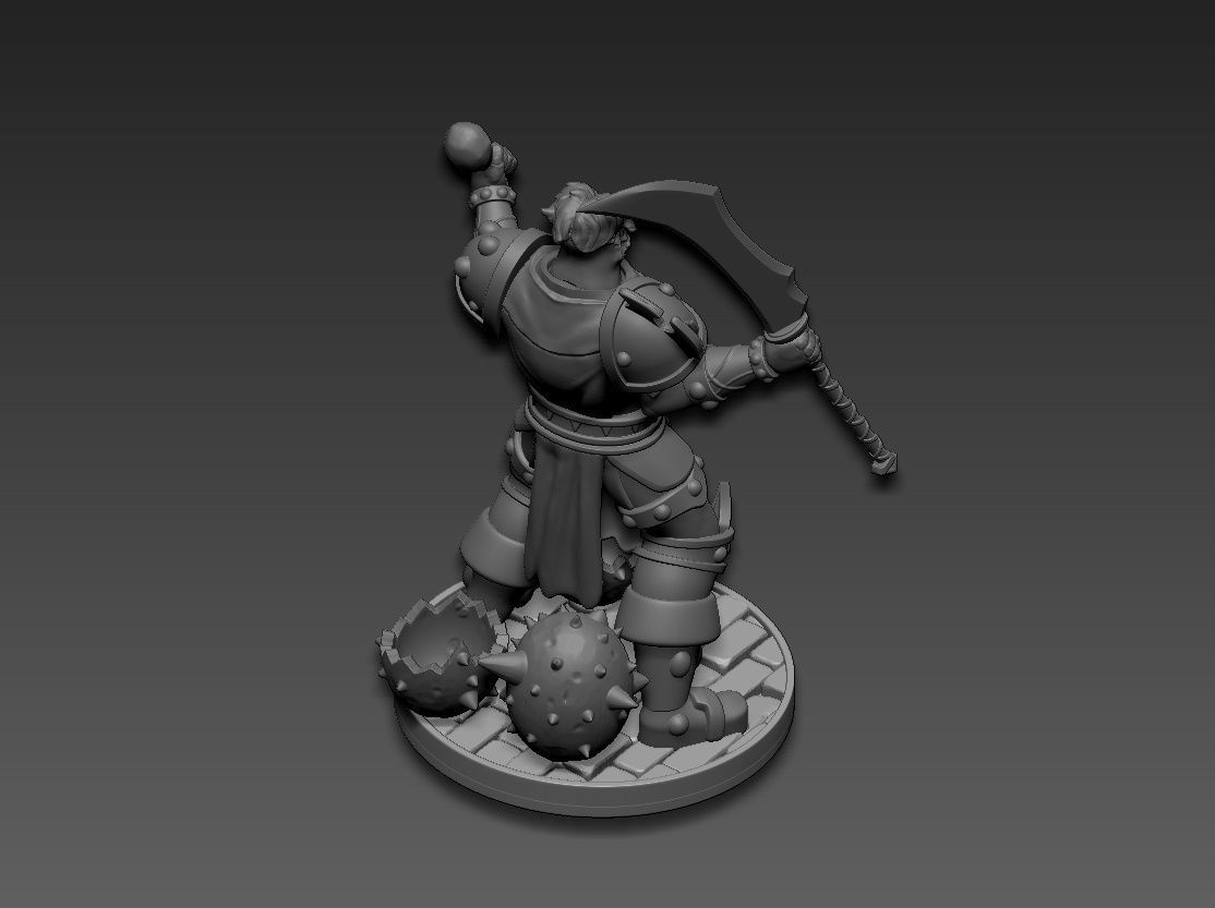 Leeroy Jenkins WarCraft 3D print model_16