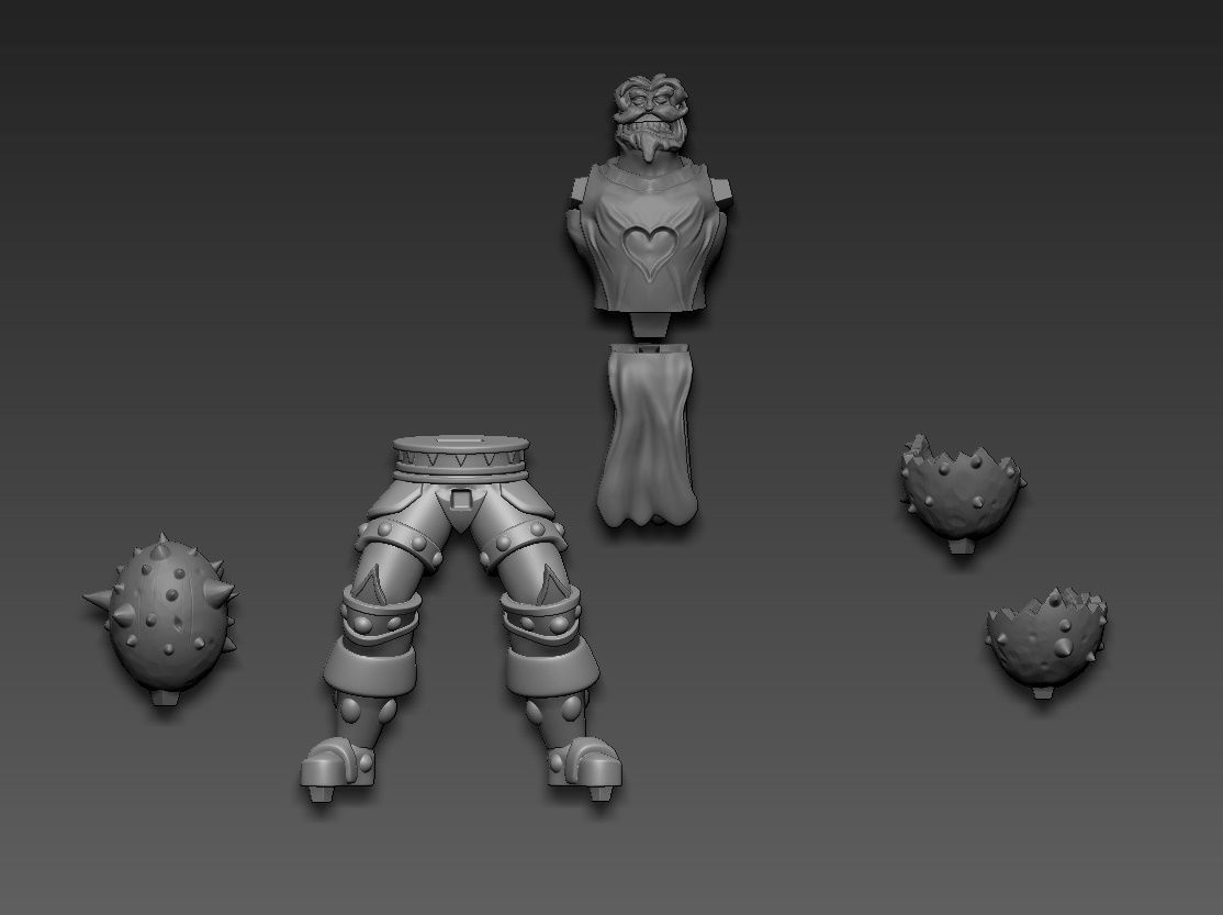Leeroy Jenkins WarCraft 3D print model_19