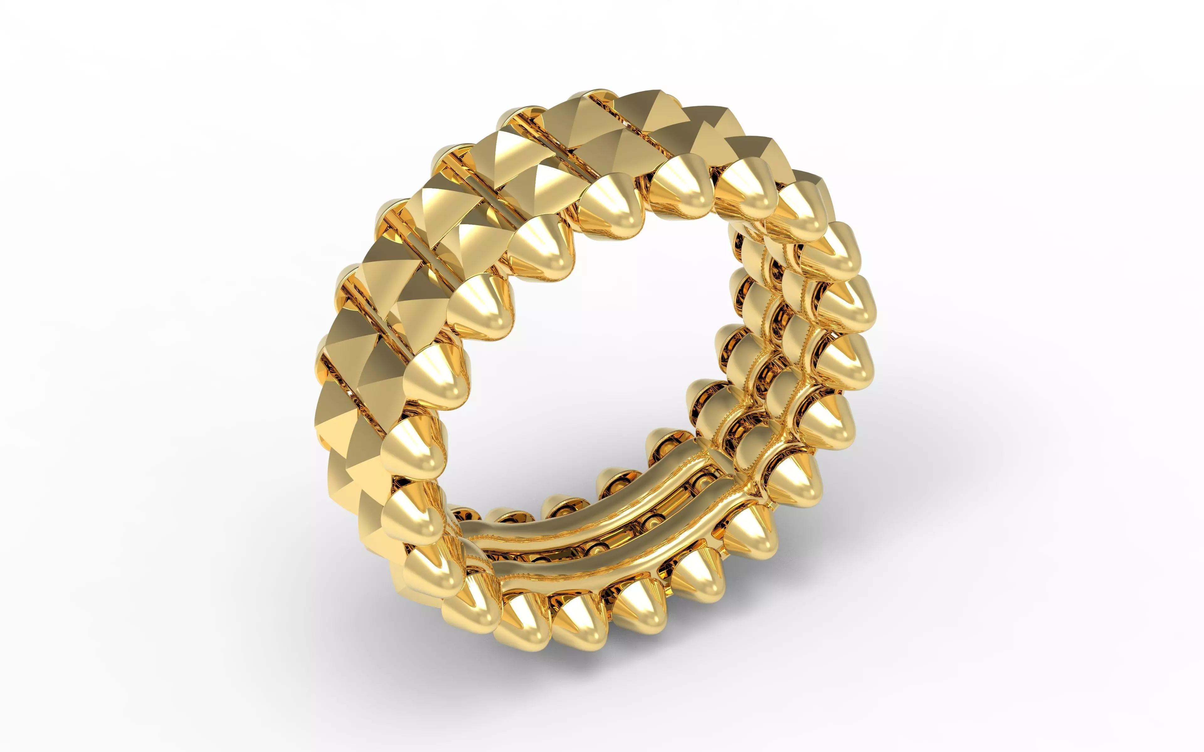 Two Row Ring 17 1mm 3D print model