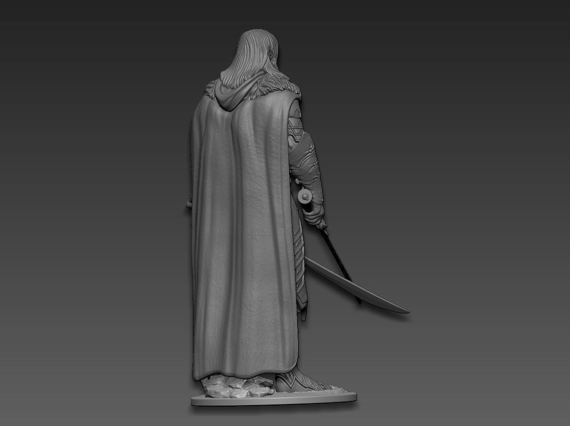 Drizzt Do Urden 3D print model_9
