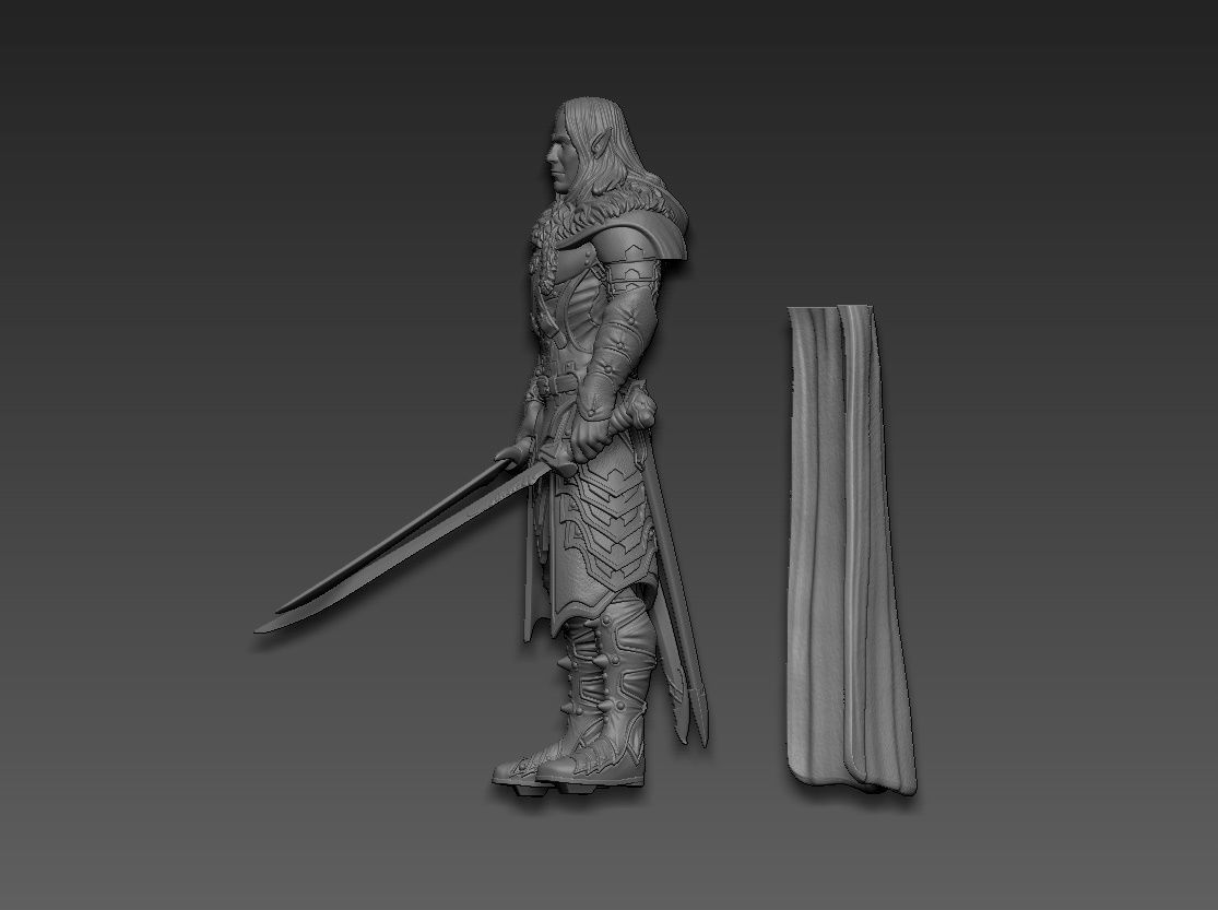 Drizzt Do Urden 3D print model_23