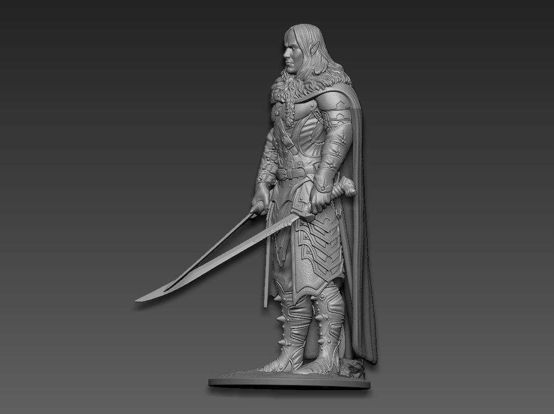 Drizzt Do Urden 3D print model_2