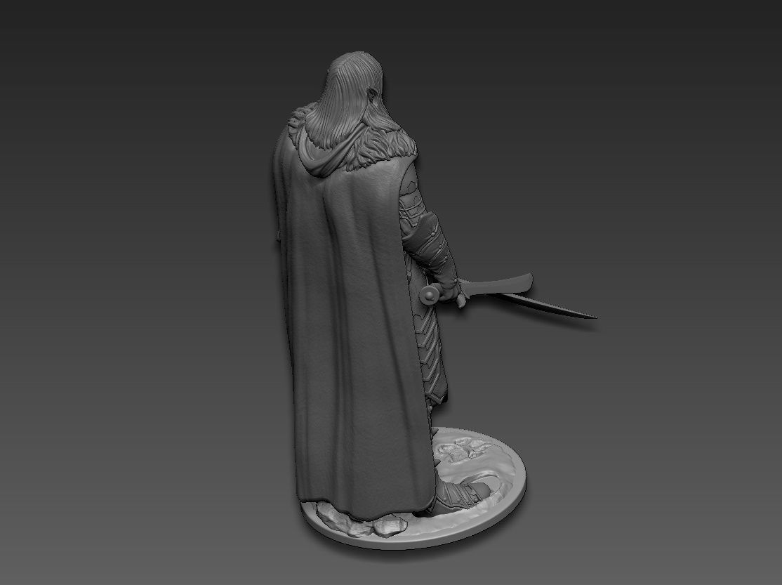 Drizzt Do Urden 3D print model_20