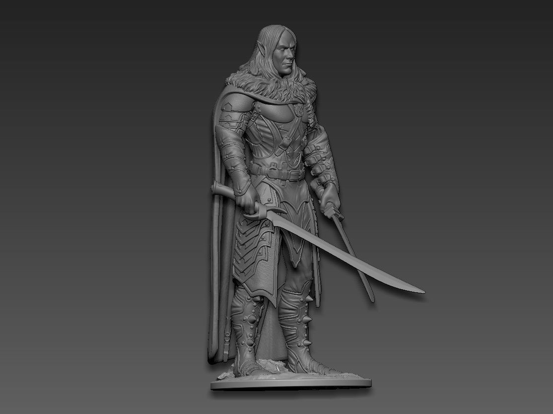 Drizzt Do Urden 3D print model_13