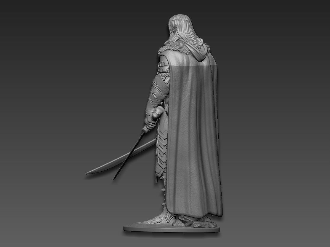 Drizzt Do Urden 3D print model_5