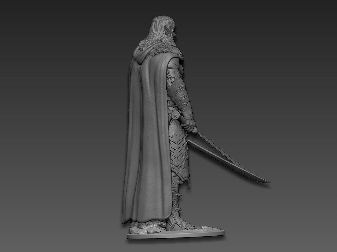 Drizzt Do Urden 3D print model_10