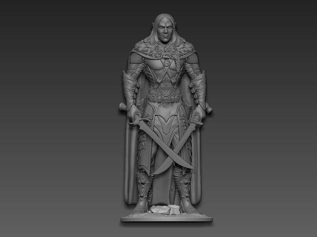 Drizzt Do Urden 3D print model_15