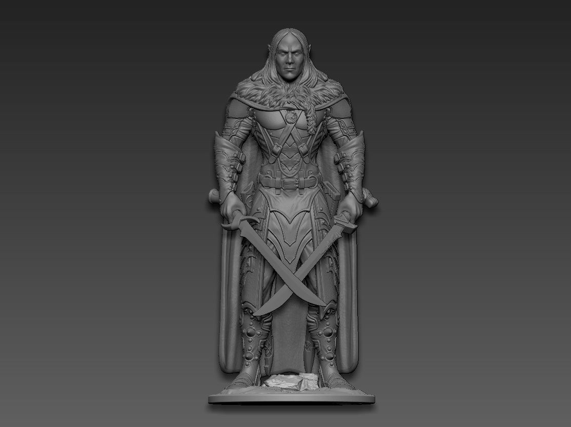 Drizzt Do Urden 3D print model_16