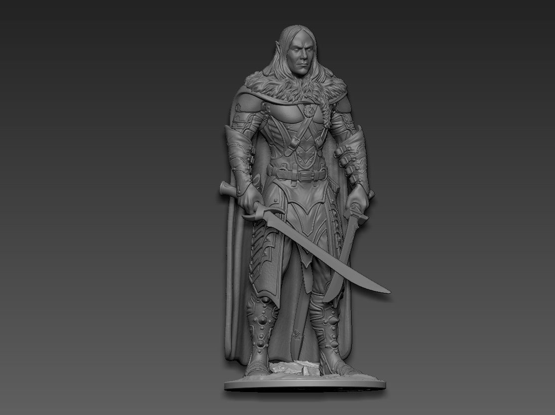 Drizzt Do Urden 3D print model_14
