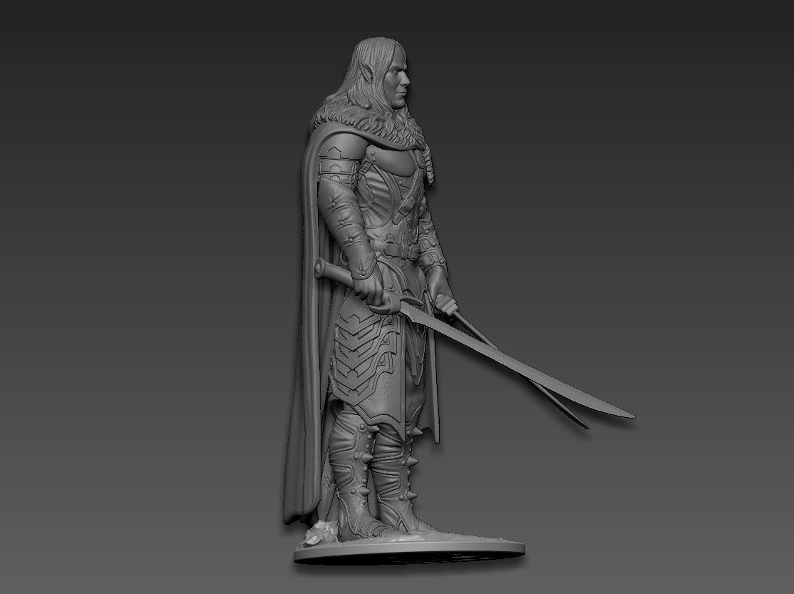 Drizzt Do Urden 3D print model_12