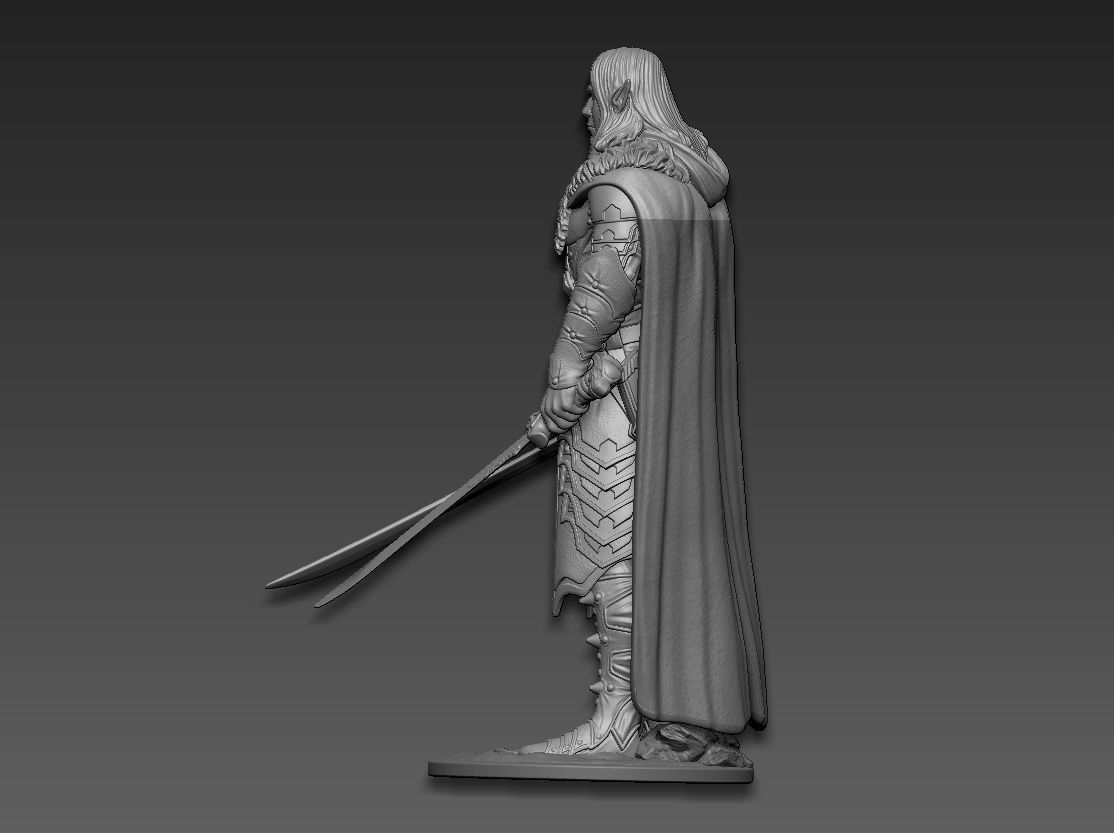 Drizzt Do Urden 3D print model_4